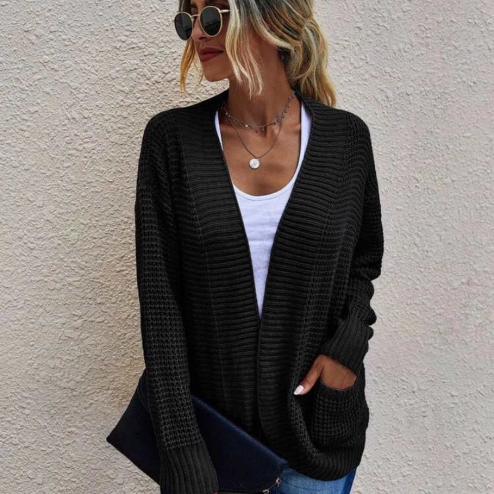 Pocket Open Front Cardigan - Picture 2 of 5